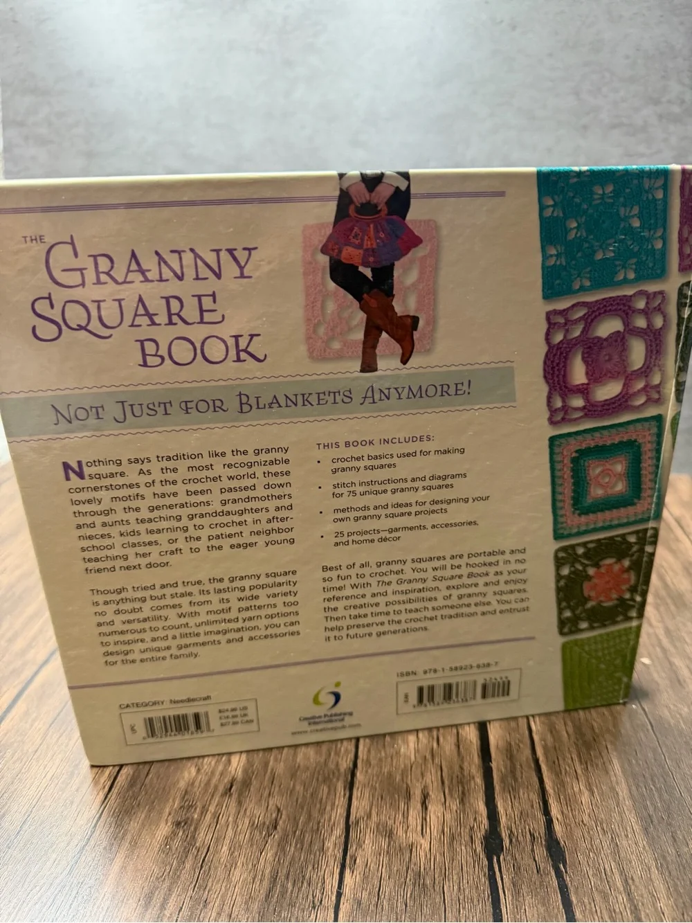 The Granny Square Book by Margaret Hubert - Colorful Crochet Motifs